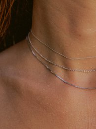 Ankerkette DELICATE Filigran 14k Weißgold