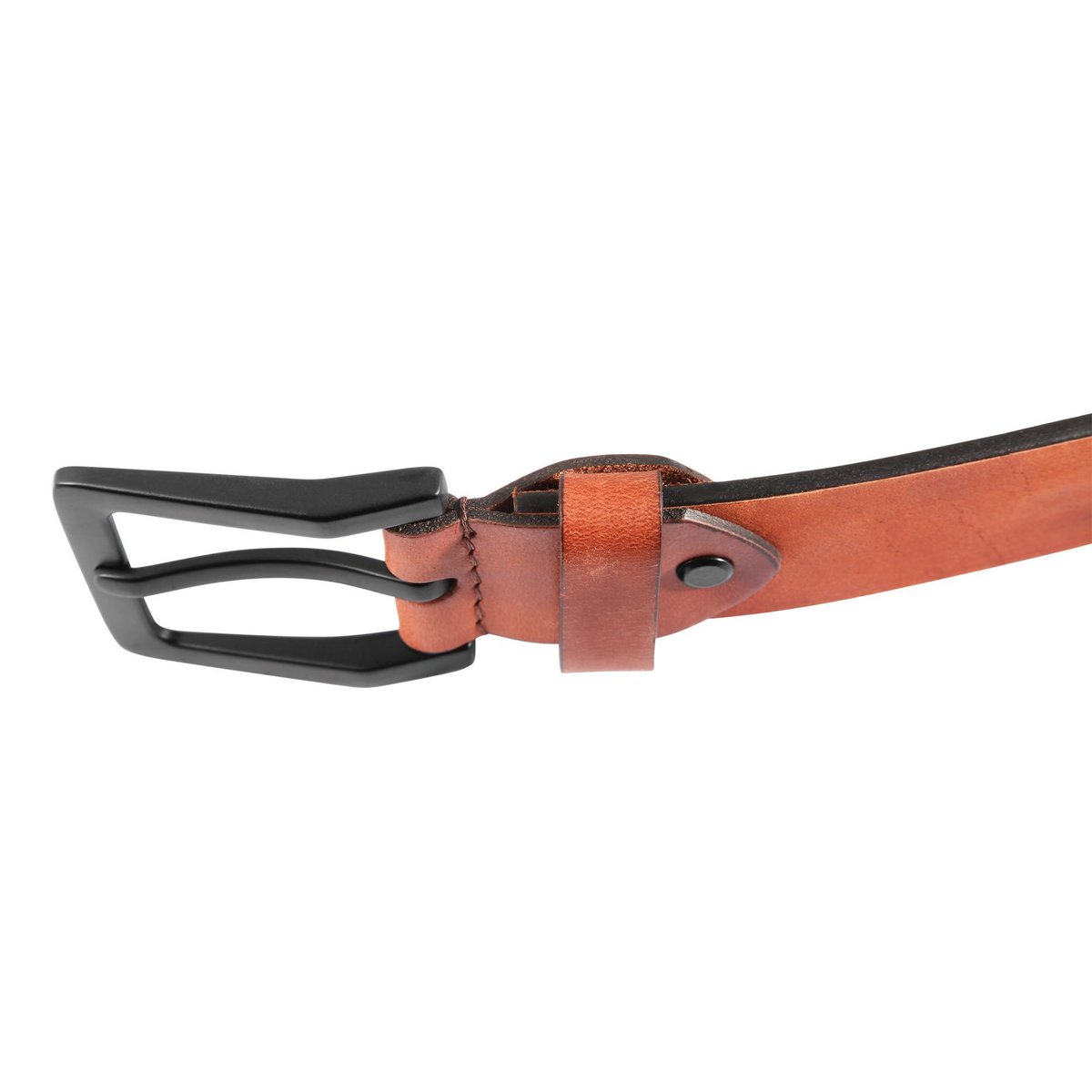 Leonardo Verrelli genuine leather belt, light brown