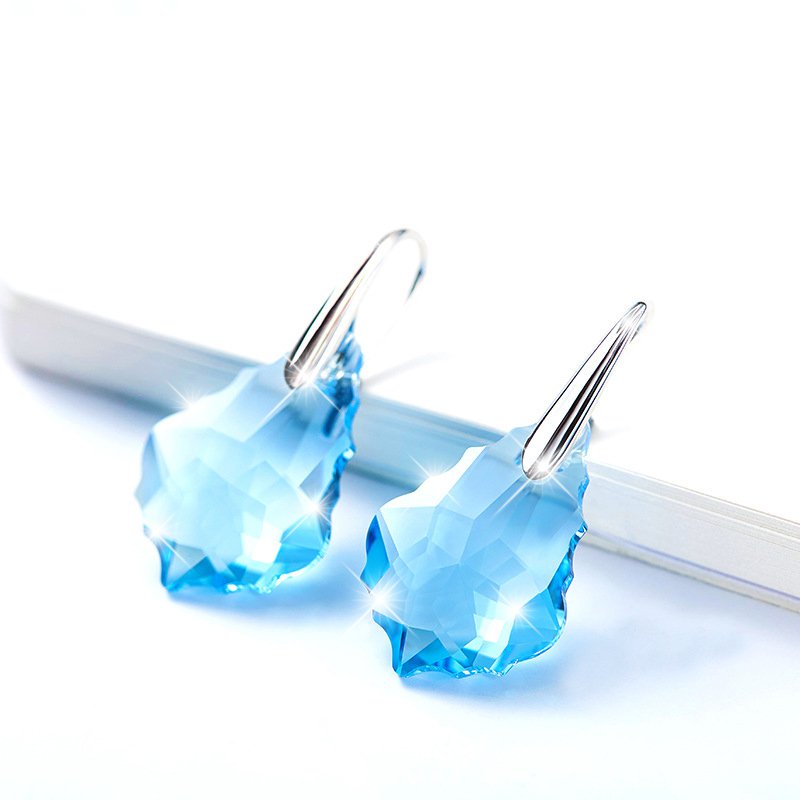 Ice crystal earrings
