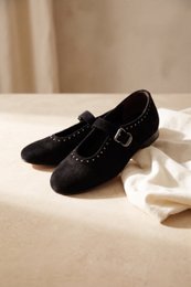 MERCHE BLACK – Ballerinas mit Nieten