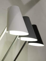 Vloerlamp ijzer/rubber finish Cardiff, zwart
