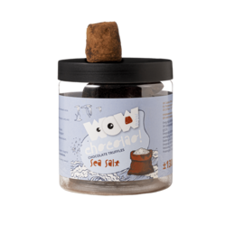 Meersalz-Schokoladentrüffel Geschenkglas 130g | Luxuriöse Meersalzschokolade