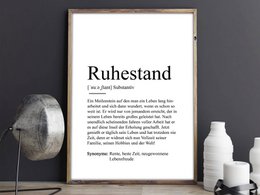 Definition "retirement" poster