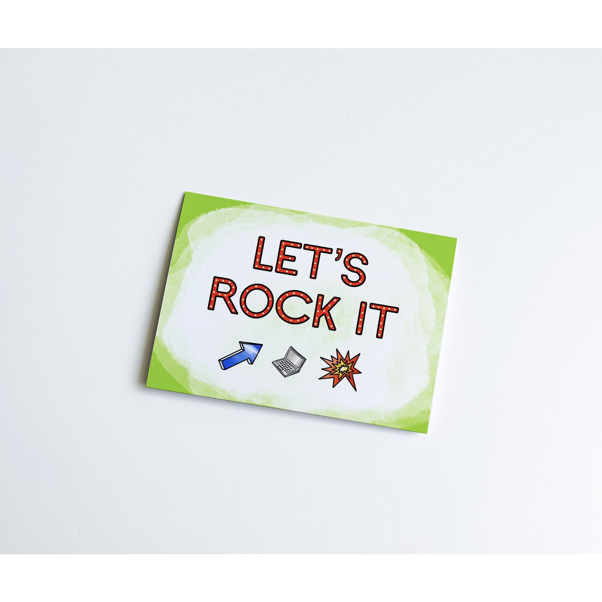 Motivational card - Lets rock it!