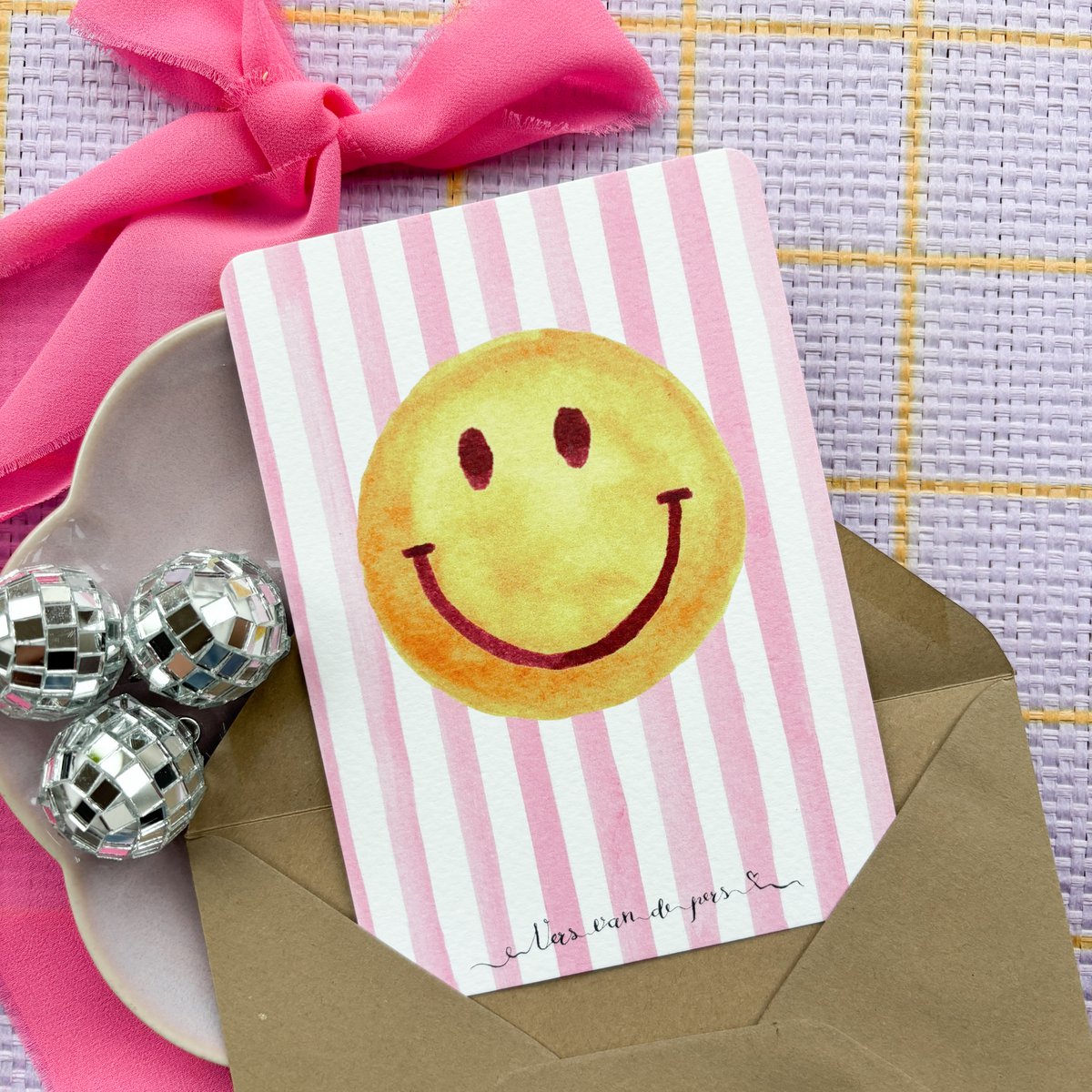 Tarjeta de felicitación "Smiley"
