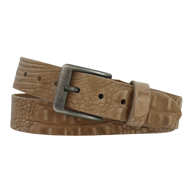 Ceinture taille 4cm | Crocodile en cuir grainé