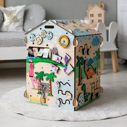 Busyboard Spielhaus DINO mit Beleuchtung