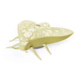 Light green decorative smoke alarm with a rounded, organic shape and textured surface. Suitable for home decor.