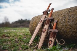 DAGGER KAMELOT NATUR + POUCH "BROWN" - ST404F