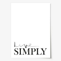 Poster: Live simply