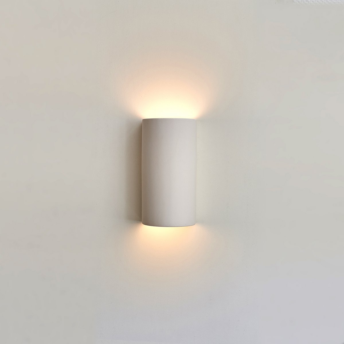 Lámpara de pared de cerámica - blanco mate