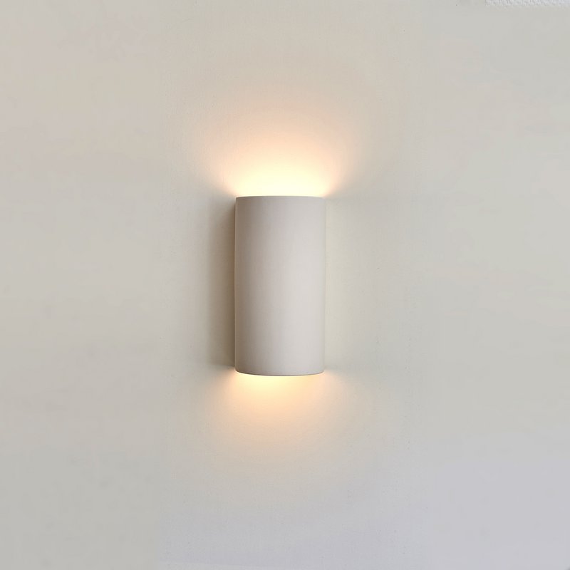Ceramic wall lamp - Matte white