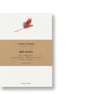 BIRD NOTES Ara | Notizblock DINA6
