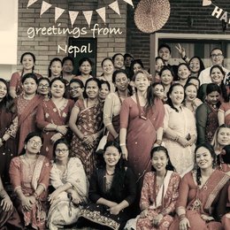 Luna-Leena mus med stjernepynt - guld - uldfilt - håndlavet i Nepal