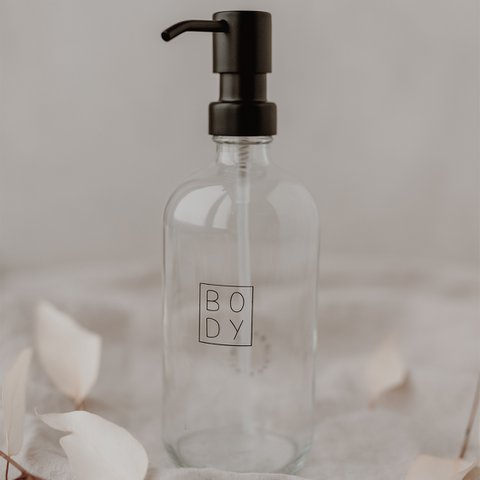 Soap dispenser body transparent 500ml (PU = 6 pieces)