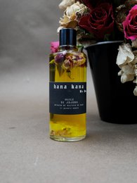 Jojoba oil, rosebuds, rose quartz