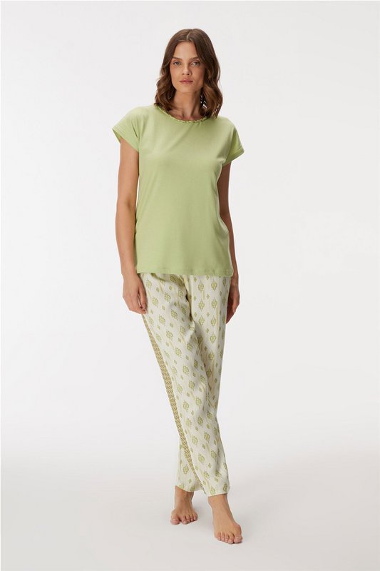 Dahlia 11374 Frauen-T-Shirt & Hosen-Set