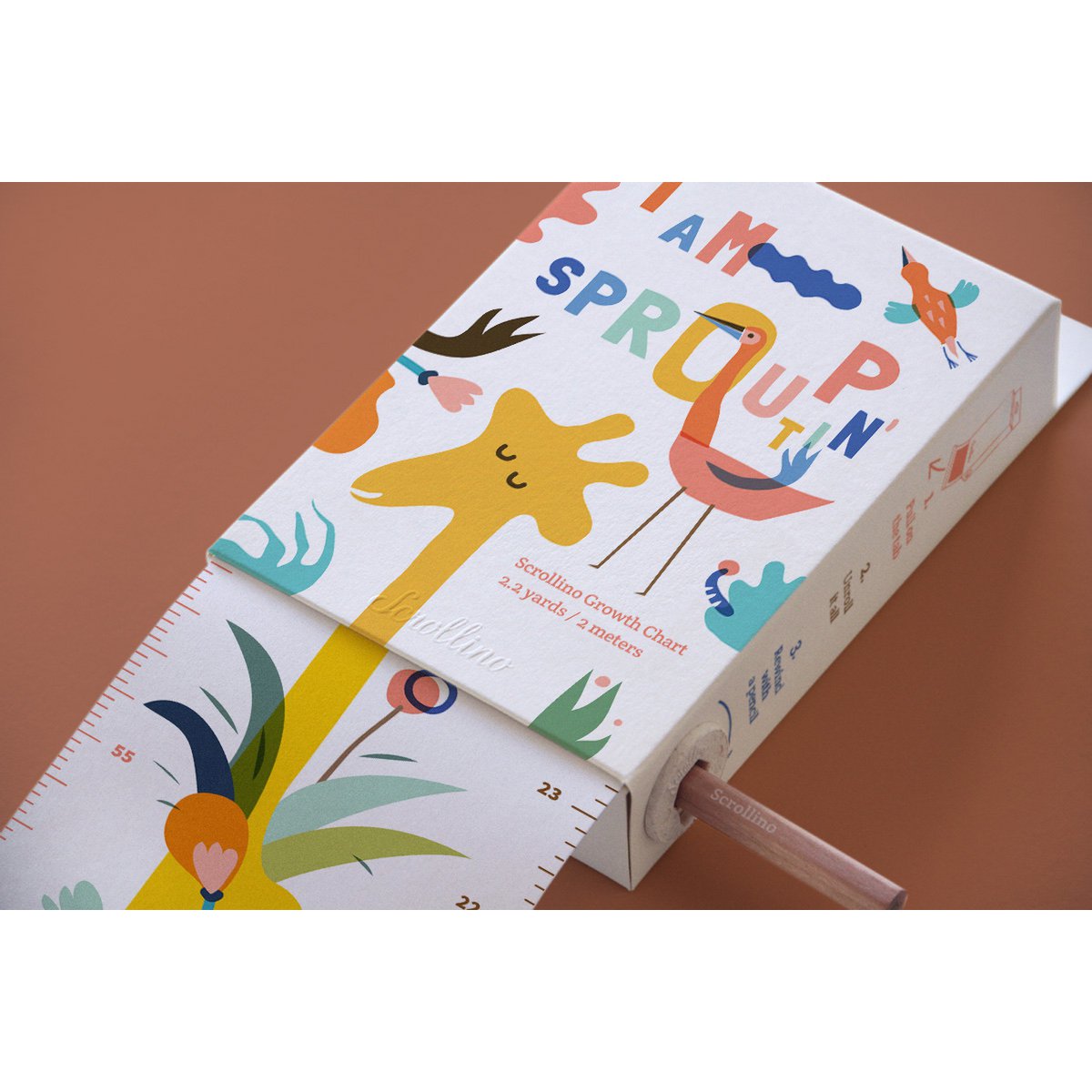 Wykres wzrostu dla dzieci - Scrollino I am Sproutin’ Up