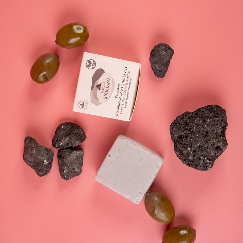 Solid Shampoo Lava Stone voor normaal haar