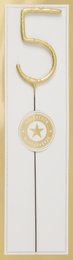 5 gold Goldstück weiß Wondercandle® classic