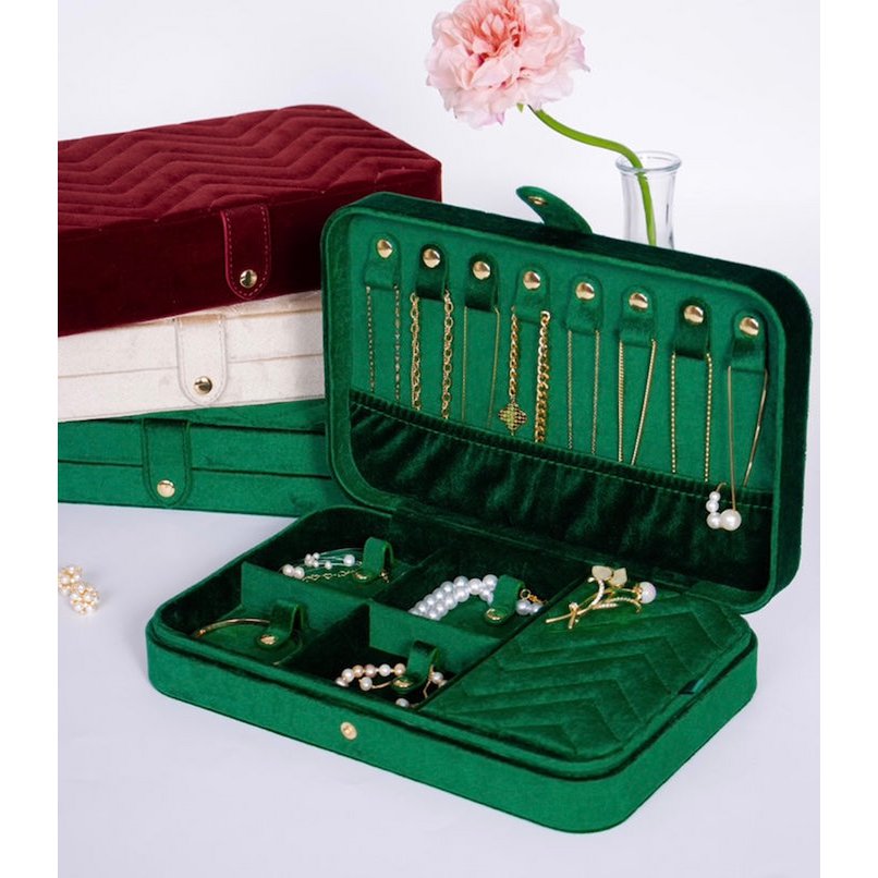 Luxe Velvet Large Jewelry Box