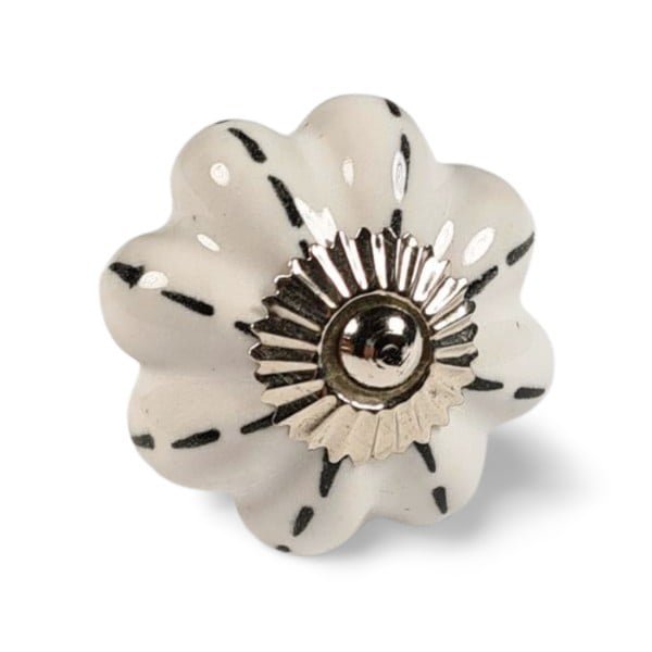 bouton en porcelaine STRIPE