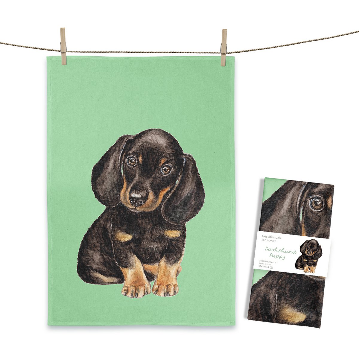 Geschirrtuch Dachshund Puppy