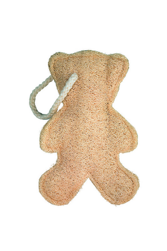 Luffa-Badeschwamm in lustigen Formen für Kinder: Herz / Ente