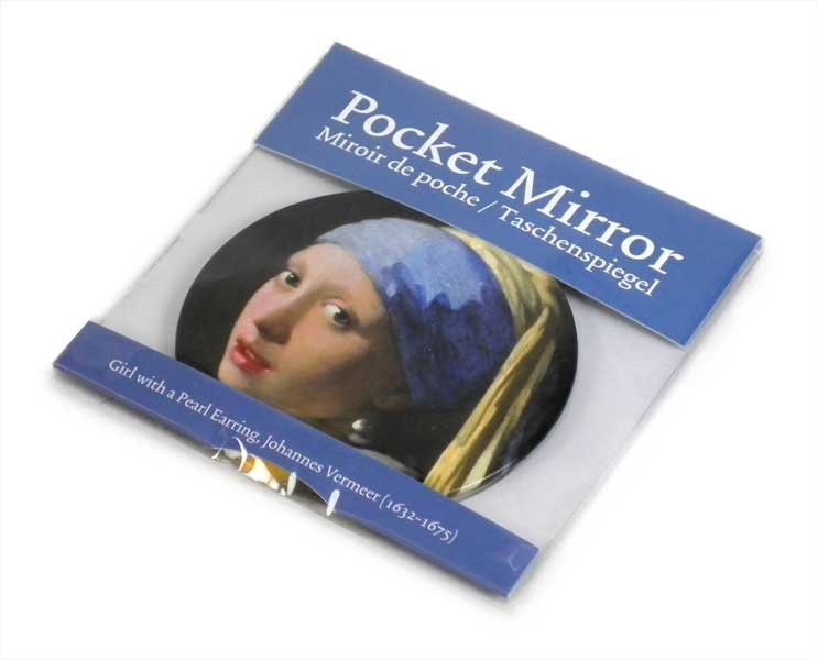 Pocket Mirror Large,  80 mm,  Girl with a Pearl Earring, Vermeer
