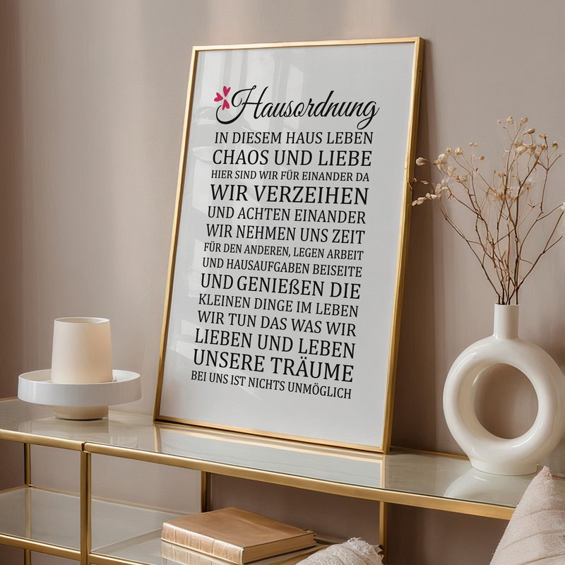 Poster: Hausordnung