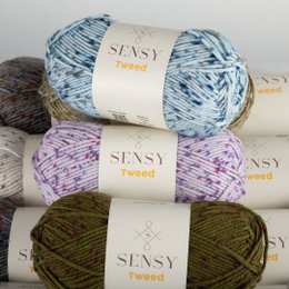 Sensy Tweed Garn, 3,5 oz, 214 Yards, Gauge 4 Medium