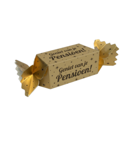Kado/Snoepverpakking Special - Pensioen goud