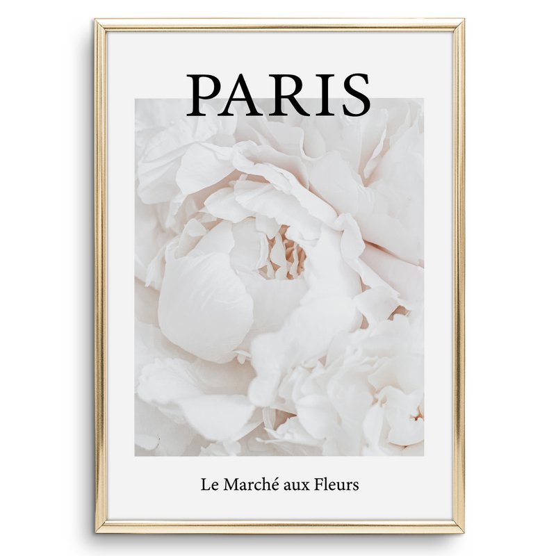 Poster: Paris - Le Marché aux Fleurs