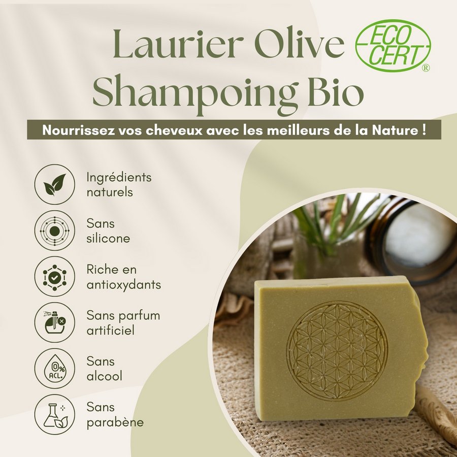 Organic Flower of Life Shampoo Vitality and Hydration Glowing and Healthy Hair Eco-friendly Organic Care