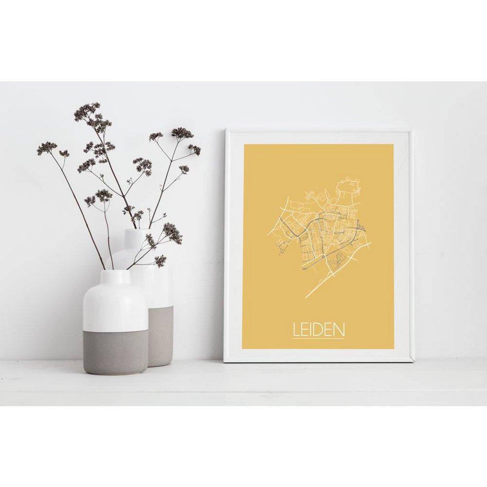Leiden Floor plan poster Geel