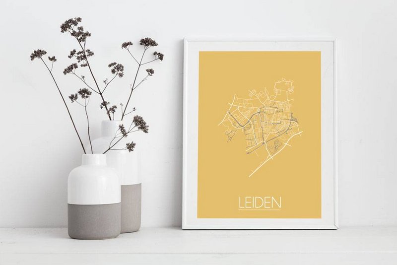 Leiden Floor plan poster Geel
