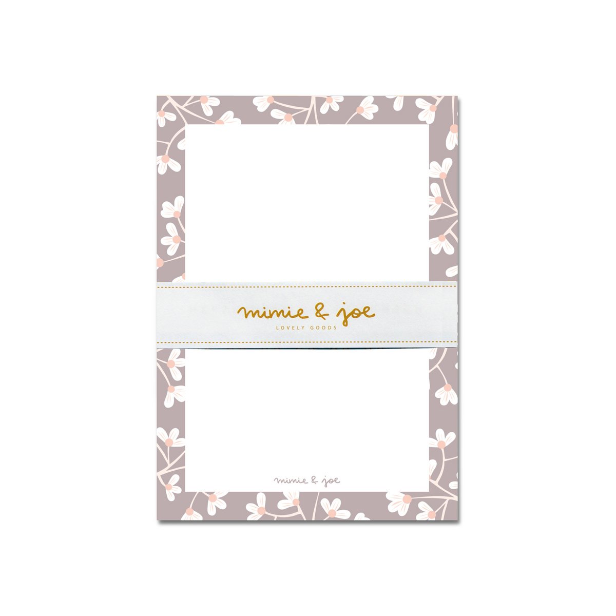 Blokkeer "bloemen taupe"