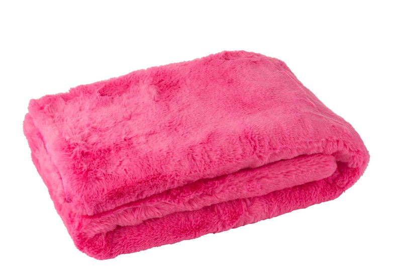 J-Line blanket Cutie - polyester - pink