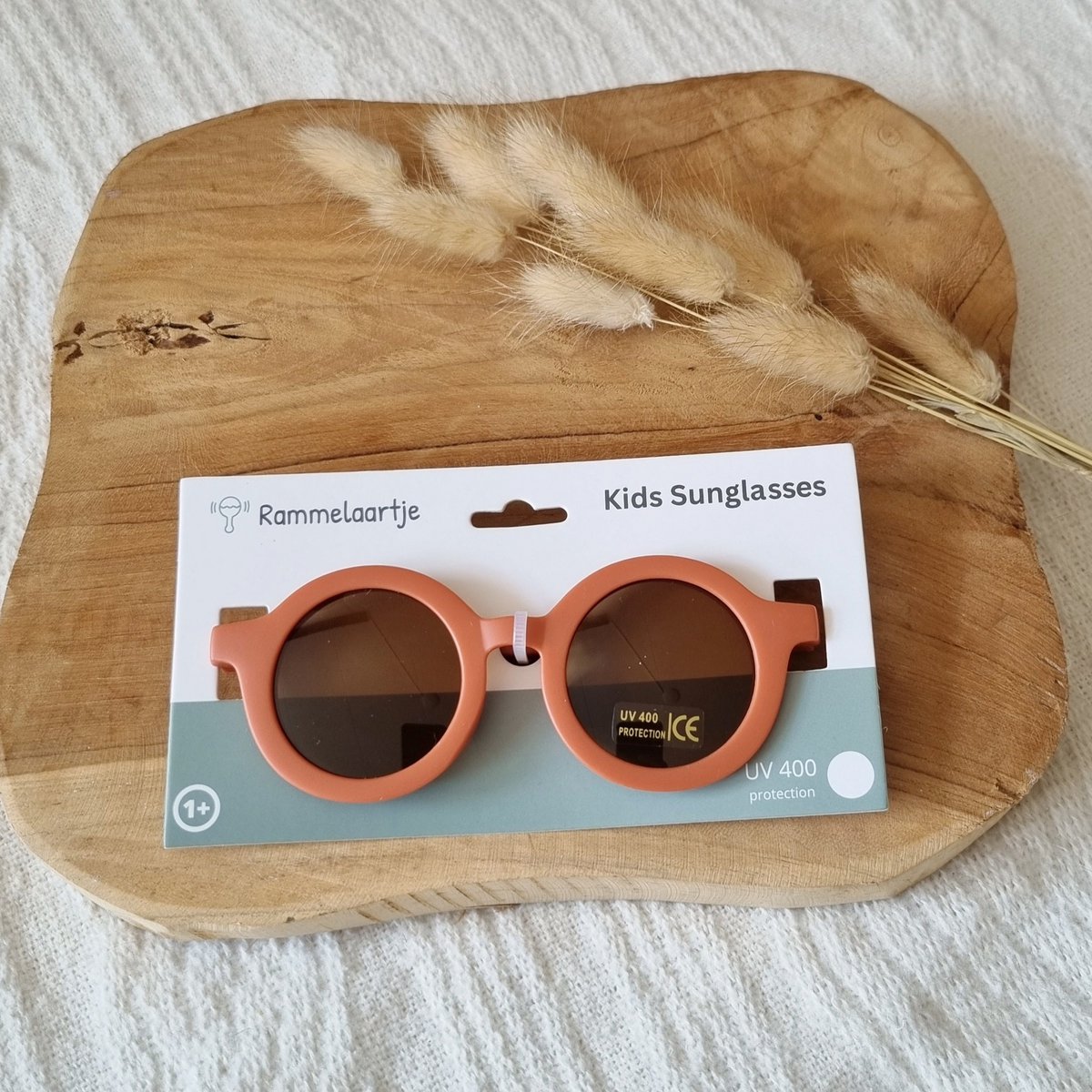 Lunettes de soleil bébé et enfant UV400 rondes - Rouille