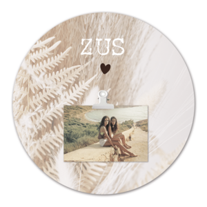 Kreis mit Foto Schwester