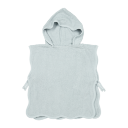 Badponcho aus Wavy Grey Blue