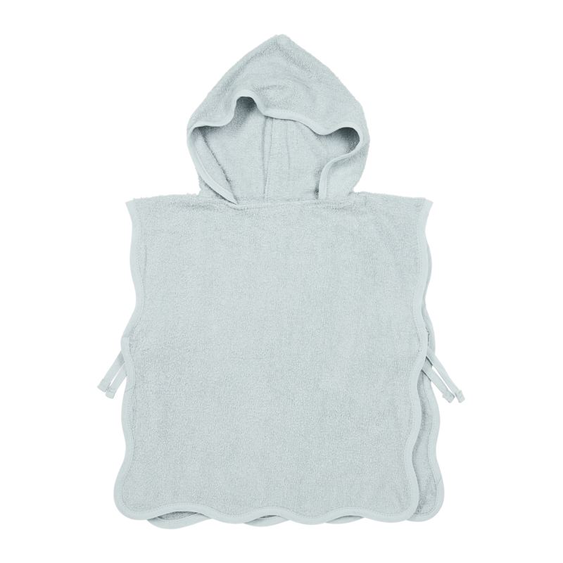 Badponcho badstof Ondulé Gris Bleu