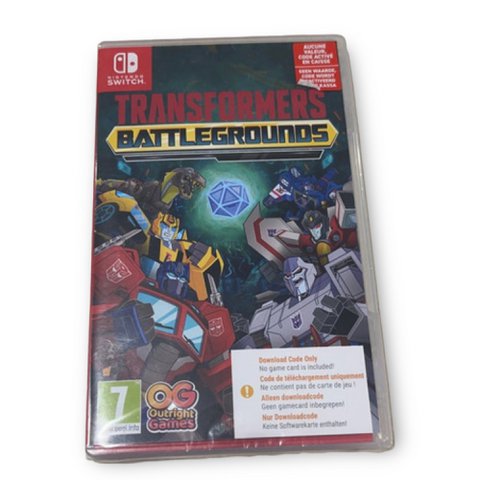 Nintendo Switch Game Transformers Battleplätze Download Code im Inneren.