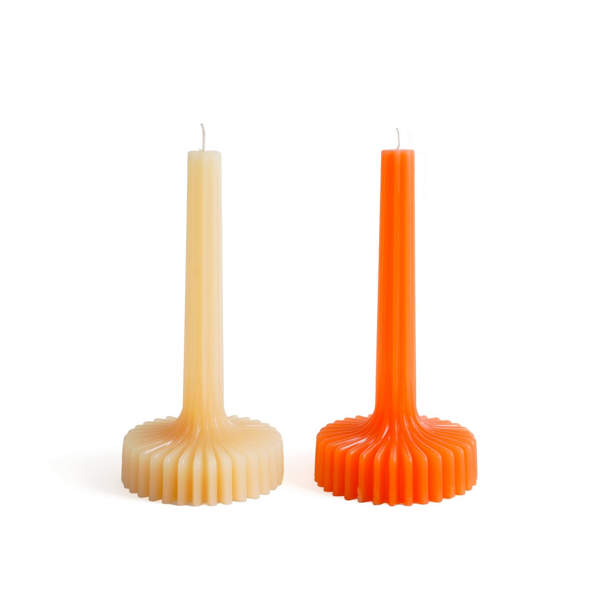ORANGE TALL DECORATIVE CANDLE HF