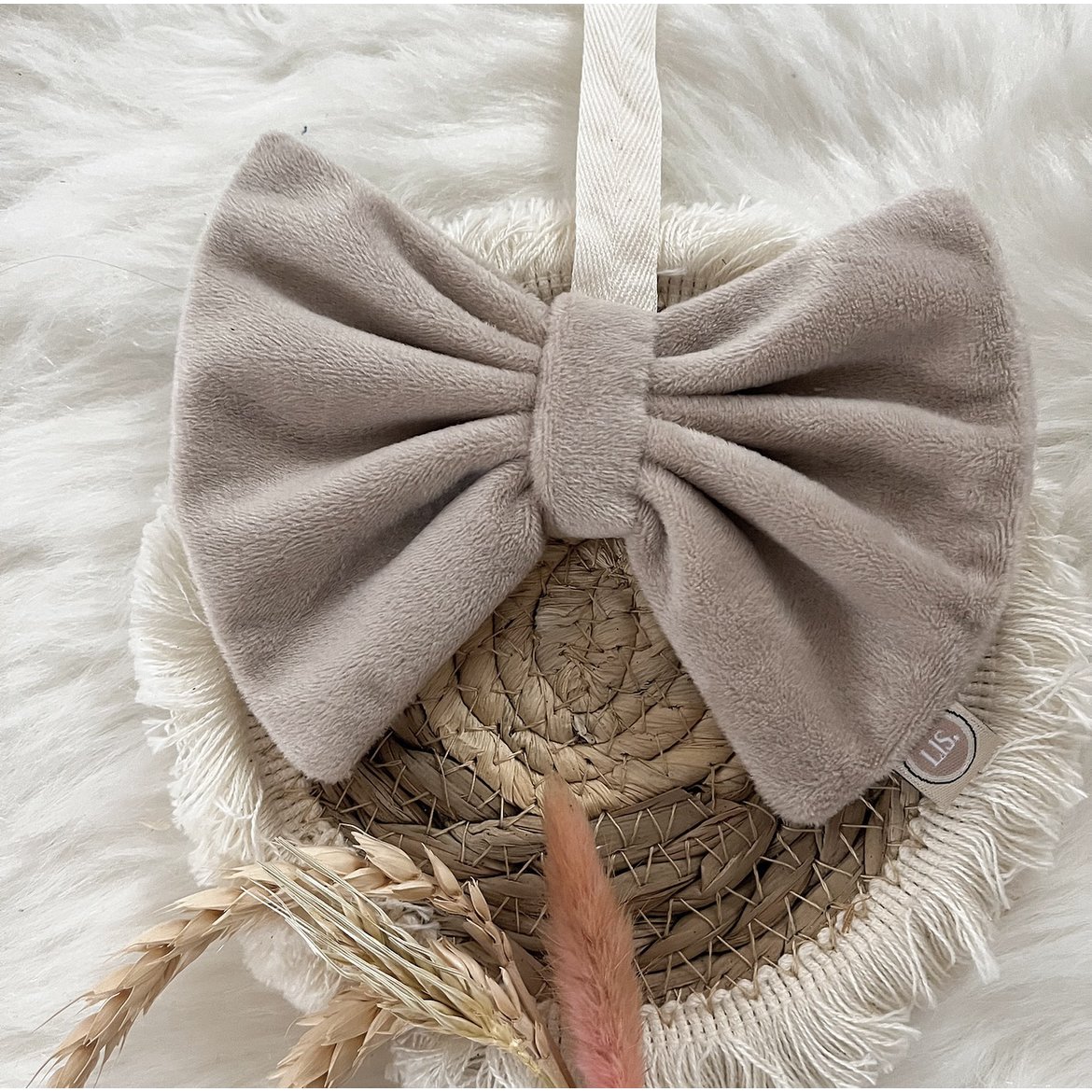 Speendoekje strik - beige