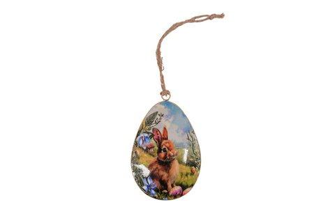 Metal egg Spring 10 cm Isabelle Rose
