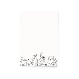 Postcard with simple line drawing of an armadillo and the French word "Merci" (Thank you) printed below.