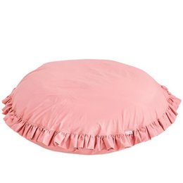 MINICAMP Großes Bodenkissen mit gerüschten Kanten in Rosa