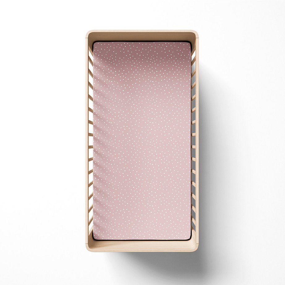 Drap de lit en bambou - Pierres rose