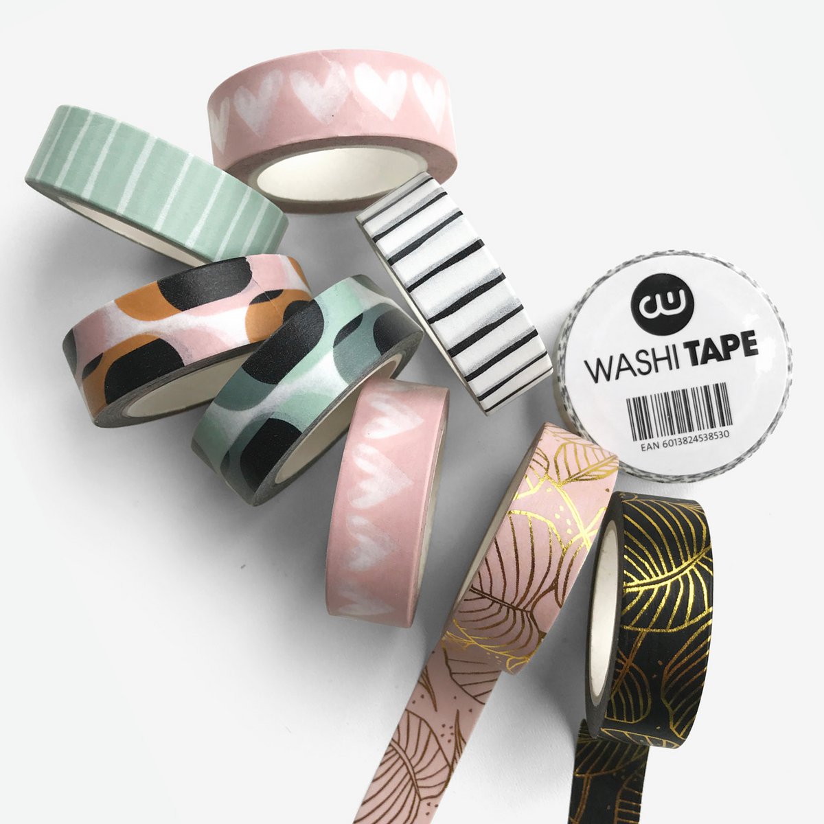 Washitape - 10m - per 9 - Line Art - black/white